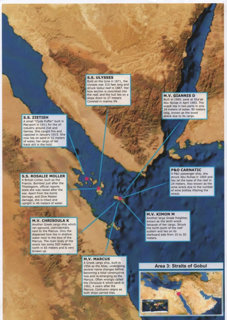 map area 3 the starits of gobul and the sinai peninsular