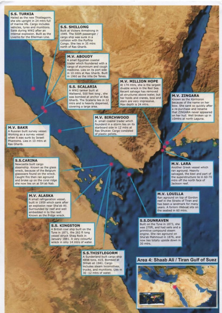 map area 4 area 4 the Gulf of Suez